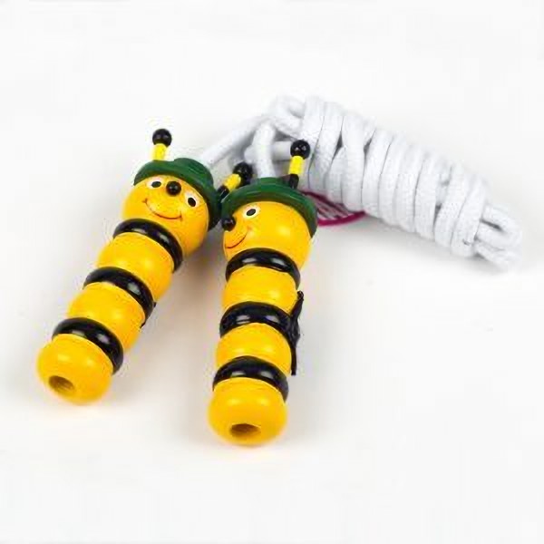 Wooden Handle Bee Skipping Rope