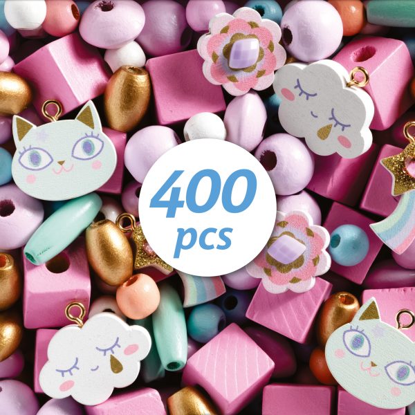 Djeco - 400 Wooden Beads