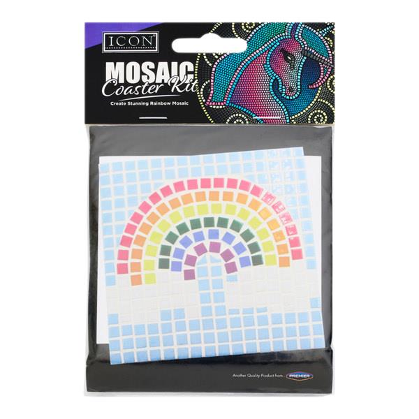 DIY Mosaic Coaster Kit – Rainbow
