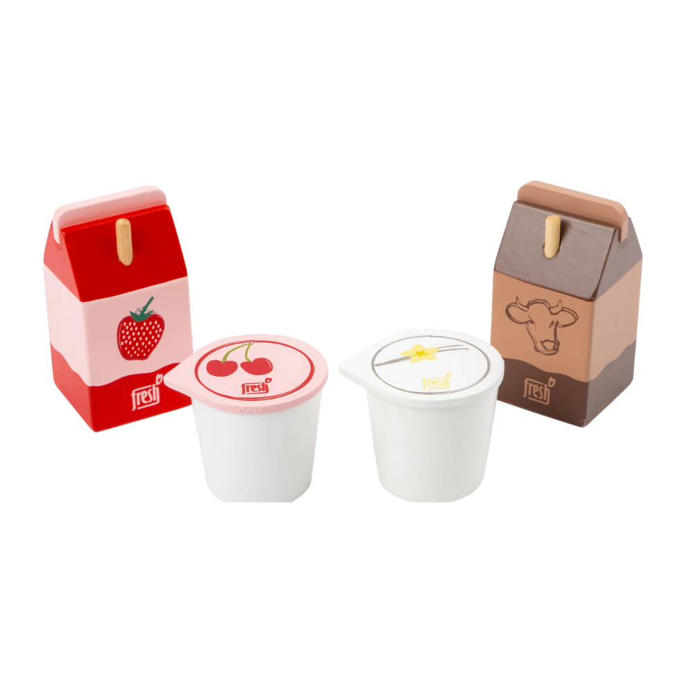Play Food : Wooden Dairy Products