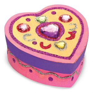 Melissa and Doug Wooden Heart Box to Decorate. Art and Craft kit