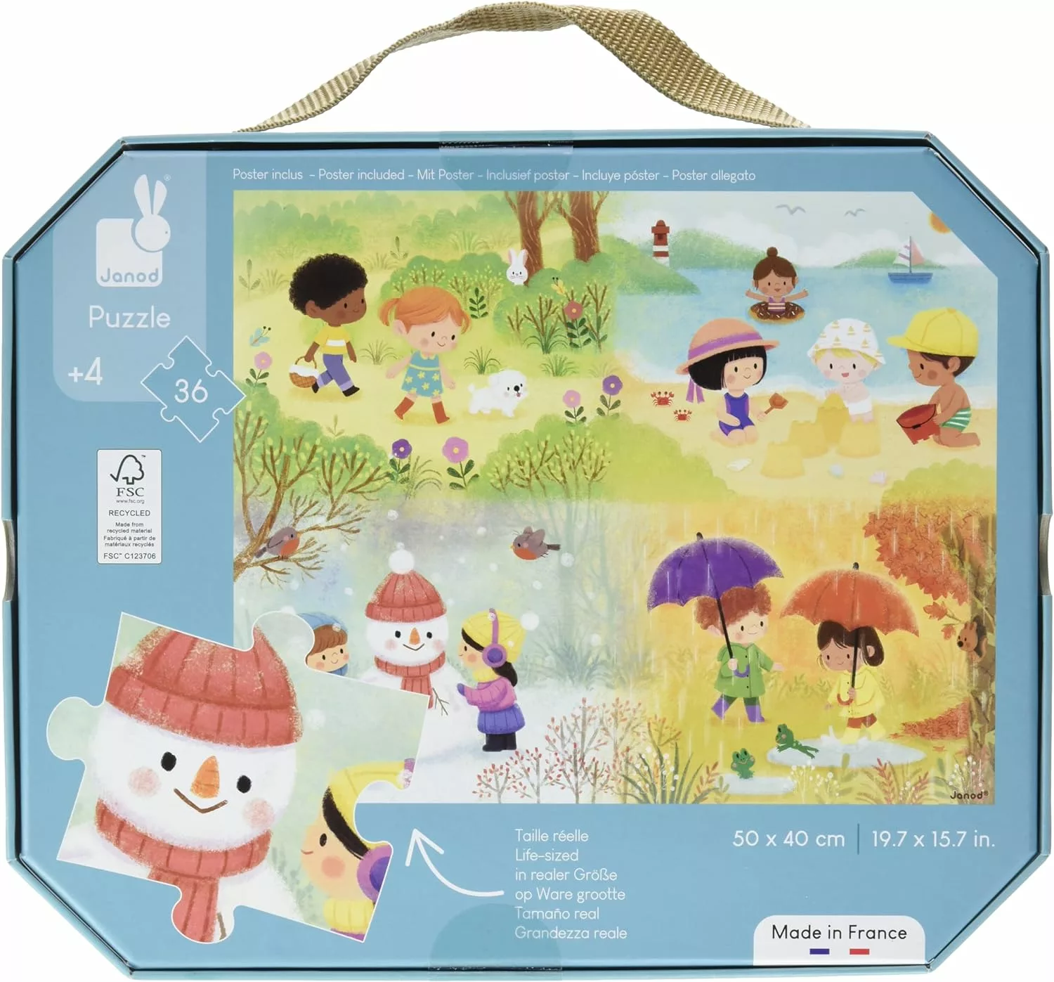 Four Seasons 36 piece Jigsaw Puzzle from Janod