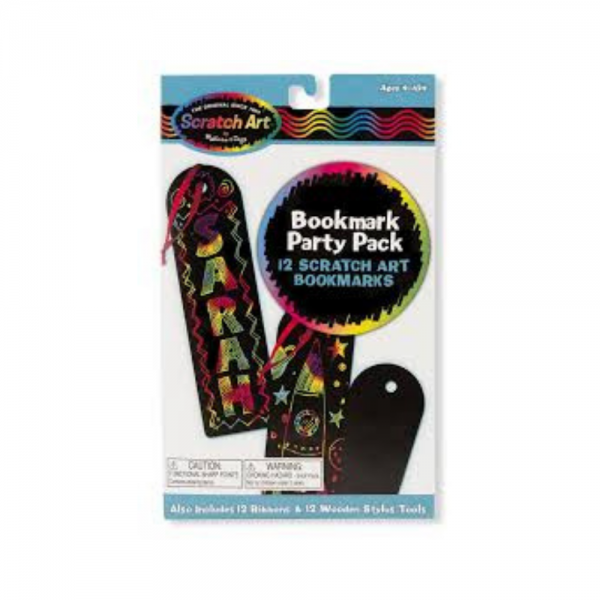 Melissa and Doug Scratch Art Party Pack - Make your own Bookmarks