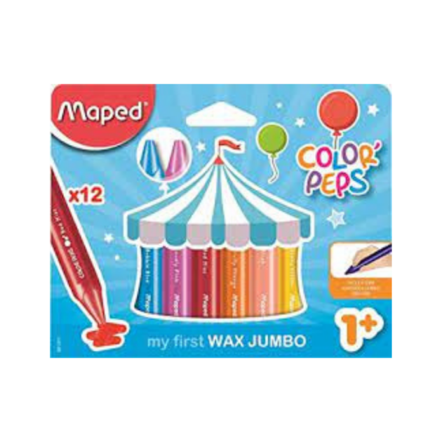 Maped 12 Jumbo Chunky Crayons for small children