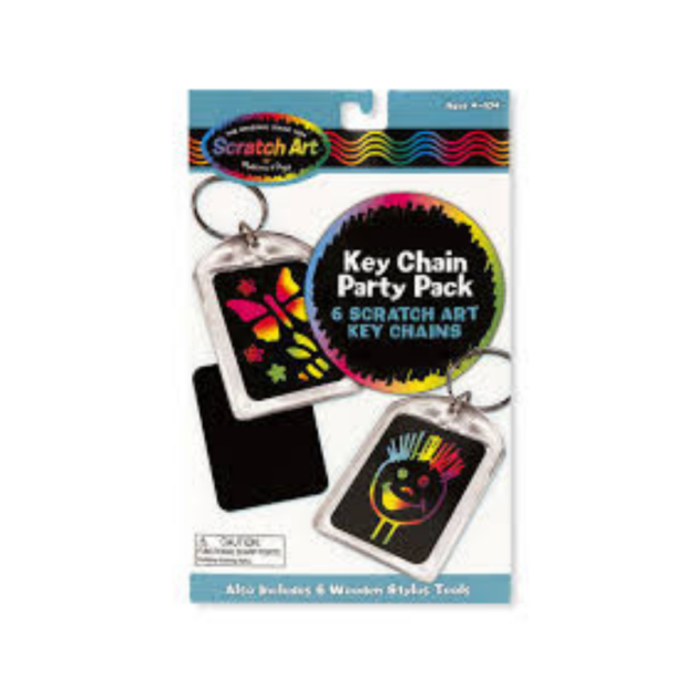 Melissa and Doug Scratch Art Keyrings Party Pack