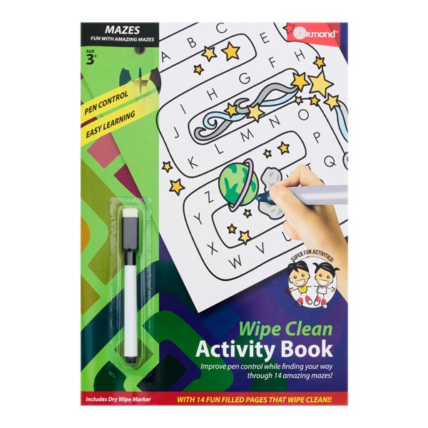 Wipe Clean Activity Book – Mazes