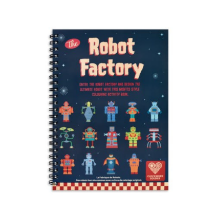 The Robot Factory Colouring Book from Clockwork Soldier