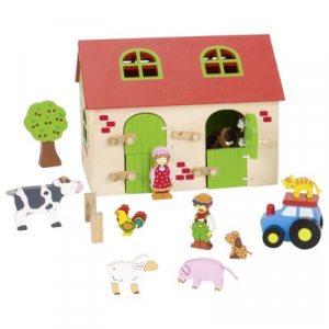 Goki my farm wooden farmyard toy