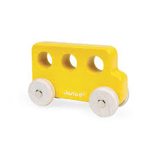 Janod – Wooden Yellow Bus