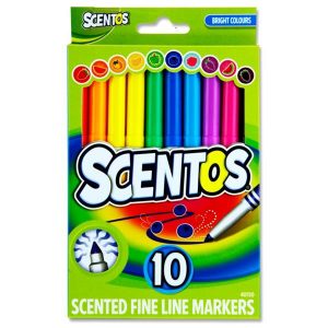 Scentos 10 fruit scented fine line markers