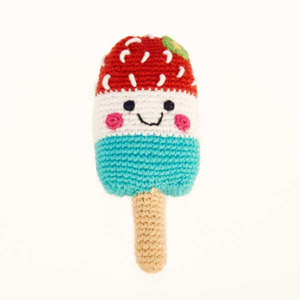 Crochet Ice-Lolly Rattle - Fair Trade