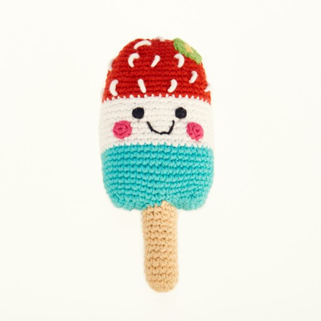 Crochet Ice-Lolly Rattle - Fair Trade