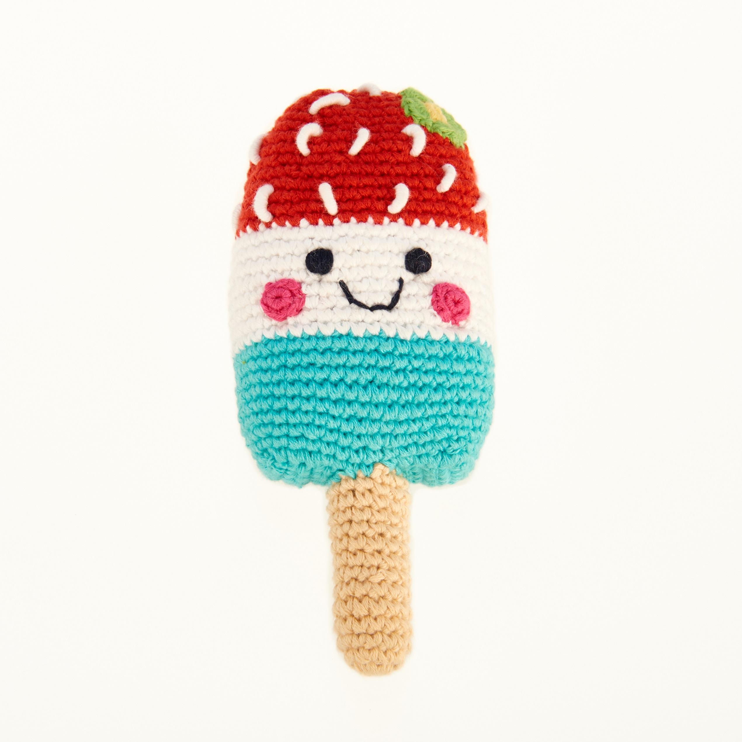 Crochet Ice-Lolly Rattle – Fair Trade