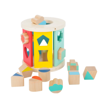 Wooden Rolling Shape-Sorting Toy