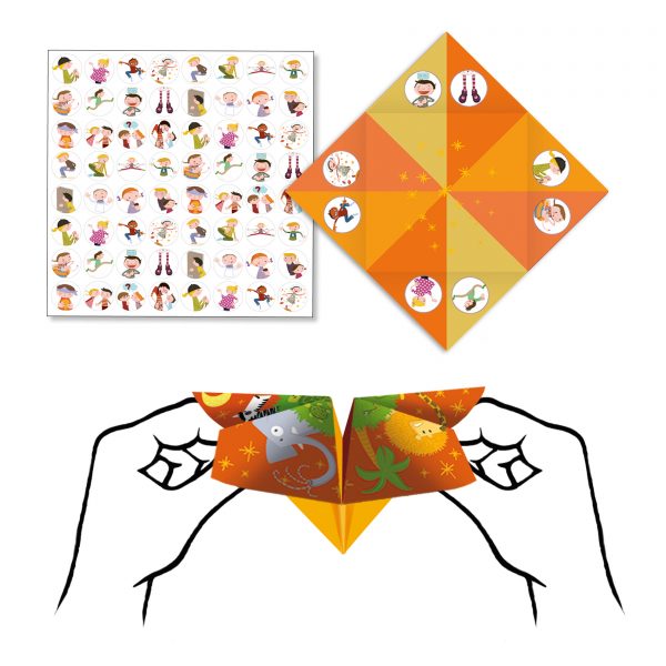 Djeco - Origami Brightly Coloured Fortune Tellers
