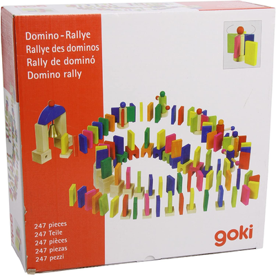 Wooden Domino Race Track from Goki Toys