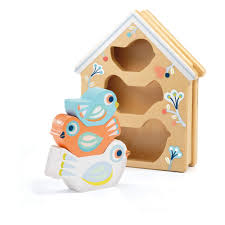 BabyBirdy Wooden Shape Sorter by Djeco