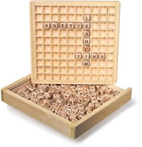 Wooden Creating Words Game Boggle