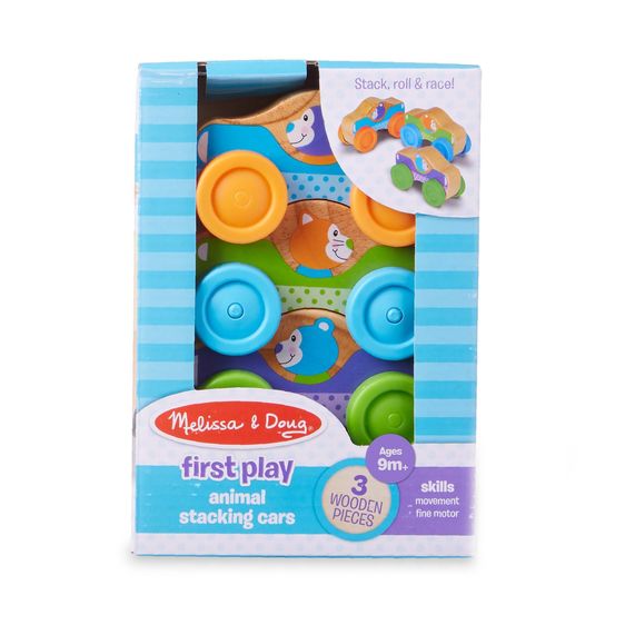 Wooden Stacking Cars for Toddlers by Melissa and Doug Toys
