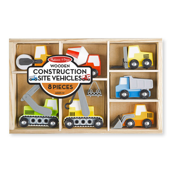 Melissa and Doug Wooden Construction Vehicles