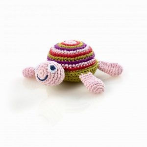 Crocheted Turtle Rattle from Pebble Baby Gifts