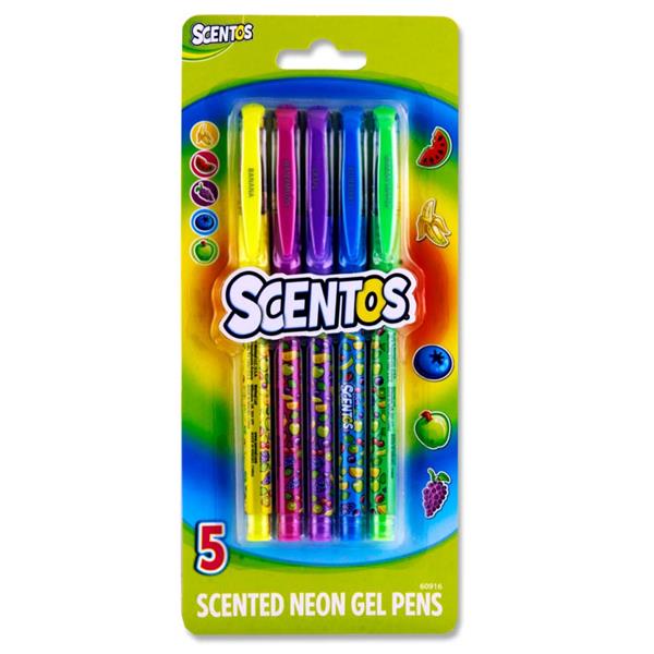 Scentos - 5 Neon Scented Gel Pens