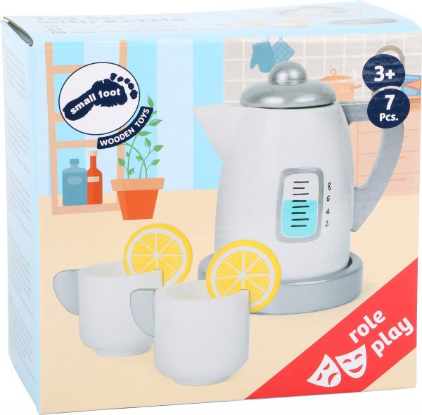 Wooden Kettle and Mugs - pretend food from Small Foot Design Toys