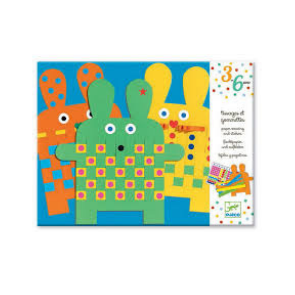 Djeco Bunnies : Paper Weaving and Stickers