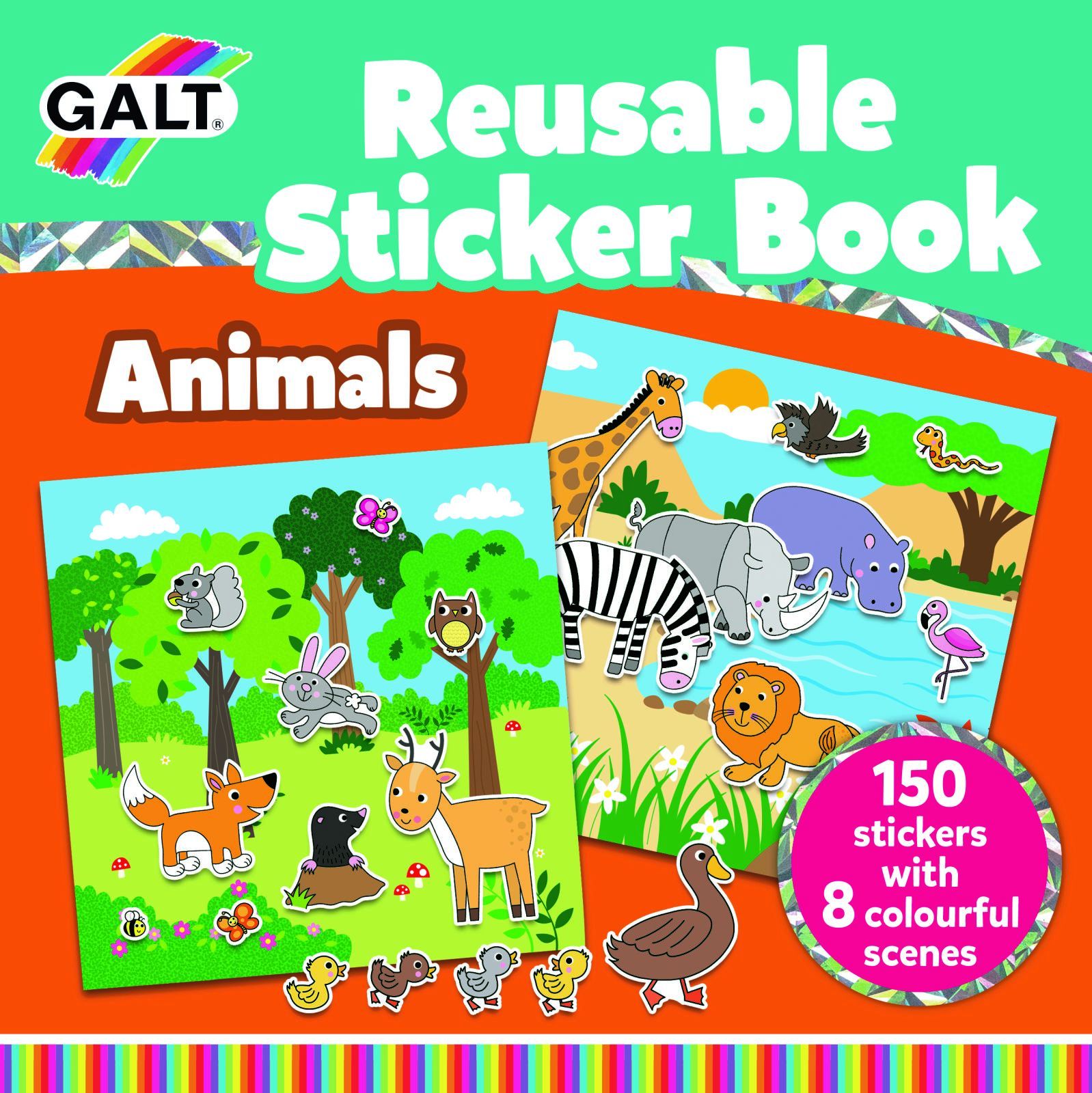 Galt – Reusable Sticker Book – Animals