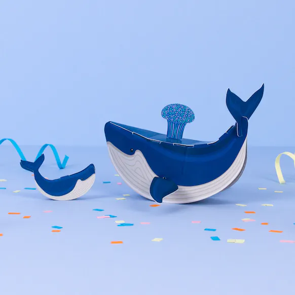 Create your own Wobbly Whale and Calf