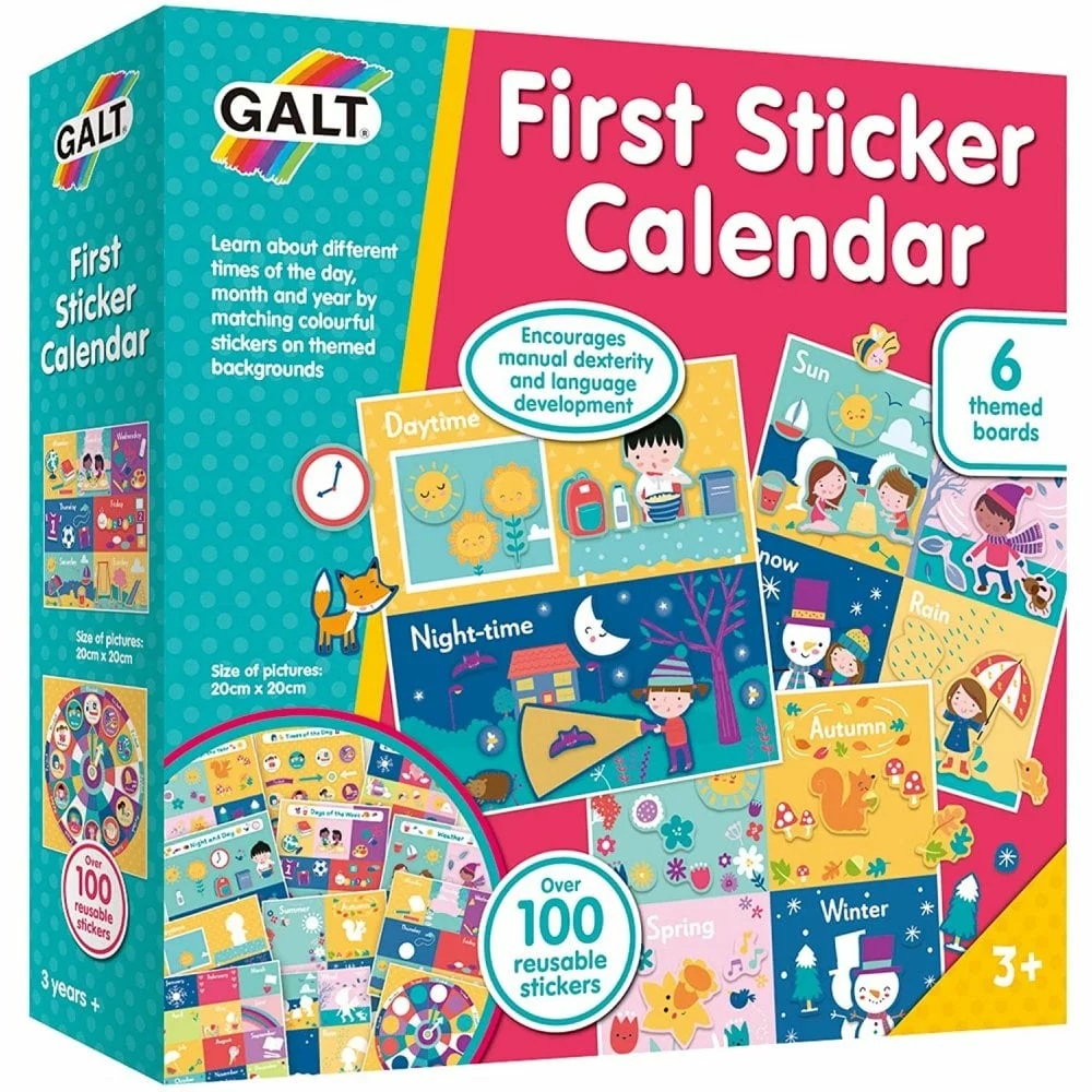 Galt Reusable sticker calendar