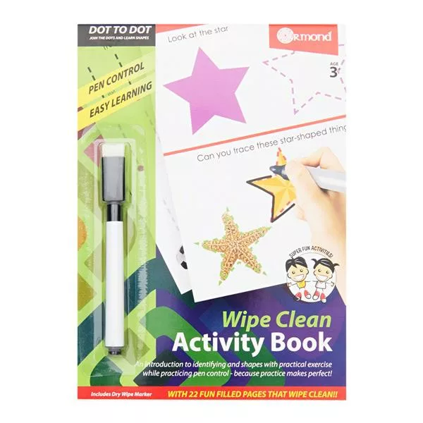 Wipe Clean Activity Book – Dot to Dot